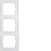 Rėmelis trigubas horizontalus baltas blizgus S.1 - BERKER