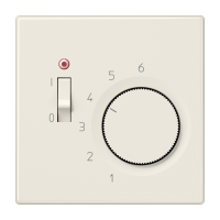 Reguliatorius temperatūros patalpos p/t dramblio kaulo spalvos su dangteliu AC 24V LS - JUNG