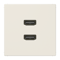 Lizdas p/t dramblio kaulo spalvos dvigubas 2xHDMI LS - JUNG