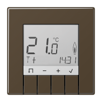 Reguliatorius temperatūros patalpos p/t su ekranu programuojamas Antik LS - JUNG