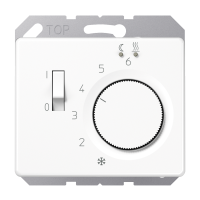 Reguliatorius temperatūros grindų šildymui baltos spalvos SL - JUNG