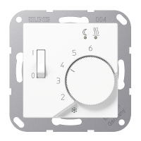 Termostatas grindų p/t +10- +50C baltas su dangteliu A - JUNG