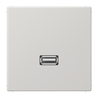 Lizdas p/t USB 2.0 šviesiai pilkos spalvos LS - JUNG