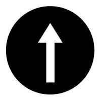 Plokštelė mygtukui juoda su rodykle M22-XD-S-X7 - EATON