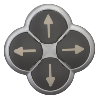 Galvutė mygtukui keturguba su rodykle M22-D4-S-X7 - EATON