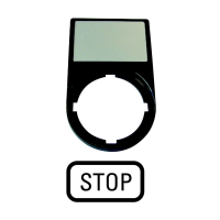Plokštė su užrašu STOP M22S-ST-GB0 - EATON