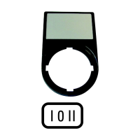 Plokštė su užrašu 1-0-2 perjungikliui M22S-ST-X93 - EATON