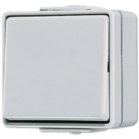 Jungiklis v/t viengubas IP44 pilkas 10A 250V - JUNG