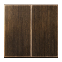 Klavišas dvigubam jungikliui sendinto žalvario spalvos LS - JUNG