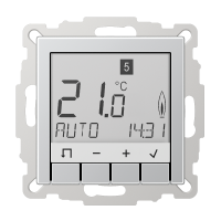 Termostatas p/t universalus displėjus aliumininis A - JUNG