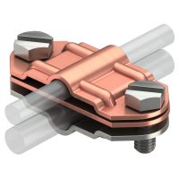 Jungtis vielai 8-10mm su juosta 30mm išardoma nerūdijančio plieno - varinė 233 ZV - OBO BETTERMANN