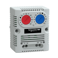 Termostatas skydui dvigubas 1NO+1NC šildymui ir aušinimui 0...60C - SCHNEIDER ELECTRIC