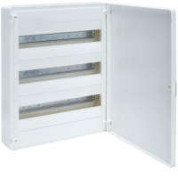Skydelis v/t 54 modulių IP40 baltos durys - HAGER