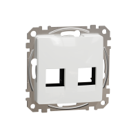 Dangtelis dvigubas kompiuterio lizdui 2xRJ45 baltas kat.5e/6 UTP SEDNA DESIGN - SCHNEIDER ELECTRIC