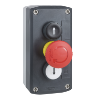 Postas valdymo 1 grybo formos +2 mygtukai "Rodyklės" 2x(1no)+1nc IP66 pilkos spalvos XALD Harmony - SCHNEIDER ELECTRIC