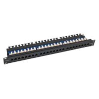 Panelė komutacinė Kat.5e UTP 24xRJ45, 19" 1U juoda - EFB-ELEKTRONIK