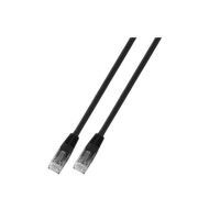 Kabelis komutacinis 3m Kat.6 UTP RJ45 juodas - EFB-ELEKTRONIK