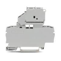 Gnybtas-saugiklis 2.5mm2 pilkas ant bėgelio - WAGO