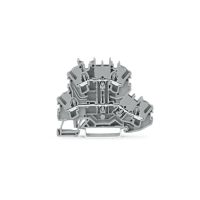 Gnybtas 2.5mm2 2 lygių L/L pilkas ant bėgelio - WAGO