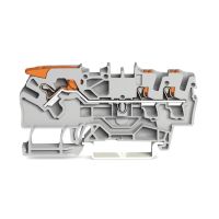 Gnybtas 2.5mm2 3 laidams pilkas ant bėgelio - WAGO