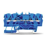 Gnybtas 2.5mm2 4 laidams mėlynas ant bėgelio - WAGO