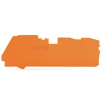 Dangtelis galinis 1mm gnybtui 3 laidams oranžinis 2116 serijai - WAGO