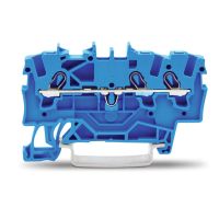 Gnybtas 1.5mm2 3 laidams mėlynas ant bėgelio - WAGO