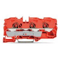 Gnybtas 16mm2 3 laidams oranžinis ant bėgelio - WAGO