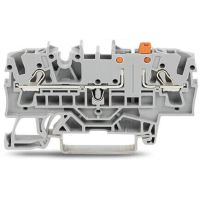 Gnybtas 2.5mm2 atjungimo mėlynas ant bėgelio - WAGO