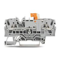 Gnybtas 2.5mm2 atjungimo pilkas ant bėgelio - WAGO