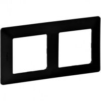 Rėmelis dvigubas juodas matinis Valena LIFE - LEGRAND