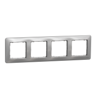 Rėmelis keturgubas IP20 aliuminio spalvos SEDNA DESIGN - SCHNEIDER ELECTRIC