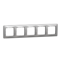 Rėmelis penkiagubas IP20 aliuminio spalvos SEDNA DESIGN - SCHNEIDER ELECTRIC