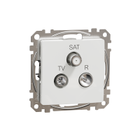 Lizdas p/t TV/R/SAT tarpinis be rėmelio varžtiniai kontaktai baltos spalvos 4dB SEDNA DESIGN - SCHNEIDER ELECTRIC