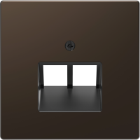 Dangtelis dvigubas RJ45 lizdui Mocca spalvos System Design - SCHNEIDER ELECTRIC