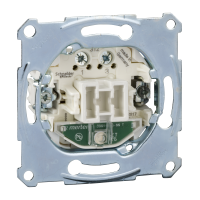 Jungiklis p/t viengubas 2 polių su raudonu pašvietimu varžtiniai kontaktai 16A 250V Merten Aquadesign - SCHNEIDER ELECTRIC