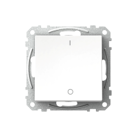 Jungiklis p/t viengubas IP20 2 polių be rėmelio su simboliais "O-I" užspaudžiami kontaktai baltas 16A 250V Exxact - SCHNEIDER ELECTRIC