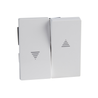 Klavišas dvigubam jungikliui žaliuzių antibakterinis su rodyklėmis baltas RAL9016 System M - SCHNEIDER ELECTRIC