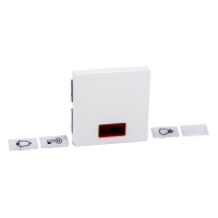 Klavišas viengubam jungikliui antibakterinis su langeliu baltas RAL9016 System M - SCHNEIDER ELECTRIC