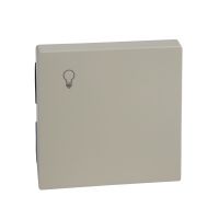 Klavišas viengubam jungikliui su simboliu "Lemputė" baltas RAL1013 System M - SCHNEIDER ELECTRIC