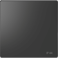 Klavišas viengubam jungikliui su užrašu "IP44" antracito spalvos System Design - SCHNEIDER ELECTRIC