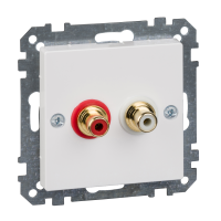 Lizdas p/t audio be rėmelio antibakterinis baltas RAL9016 System M - SCHNEIDER ELECTRIC