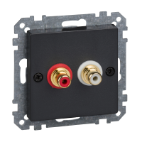 Lizdas p/t audio be rėmelio antracito spalvos System M - SCHNEIDER ELECTRIC