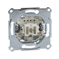 Perjungiklis p/t viengubas su raudonu pašvietimu varžtiniai kontaktai 16A 250V Merten Aquadesign - SCHNEIDER ELECTRIC