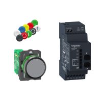 Komplektas siųstuvas - imtuvas su belaidžiu mygtuku 22mm 24-240V AC/DC XB5R Harmony - SCHNEIDER ELECTRIC