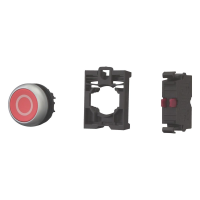 Mygtukas raudonas 1nc be fiksacijos raudonas "O" M22-D-R-X0/K01 - EATON