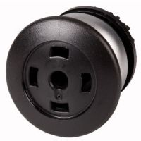 Galvutė mygtukui juoda grybo formos be fiksacijos be simbolio IP66 M22-DP-S-X - EATON