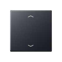 Klavišas viengubam jungikliui žaliuzių/šviesos valdymui su rodyklėmis antracito matinės spalvos A - JUNG