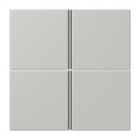 Rinkinys dangtelių F40 4 kanalų gris clair 31 LE CORBUSIER - JUNG