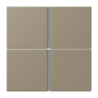 Rinkinys dangtelių F40 4 kanalų ombre naturelle moyenne spalvos LE CORBUSIER - JUNG